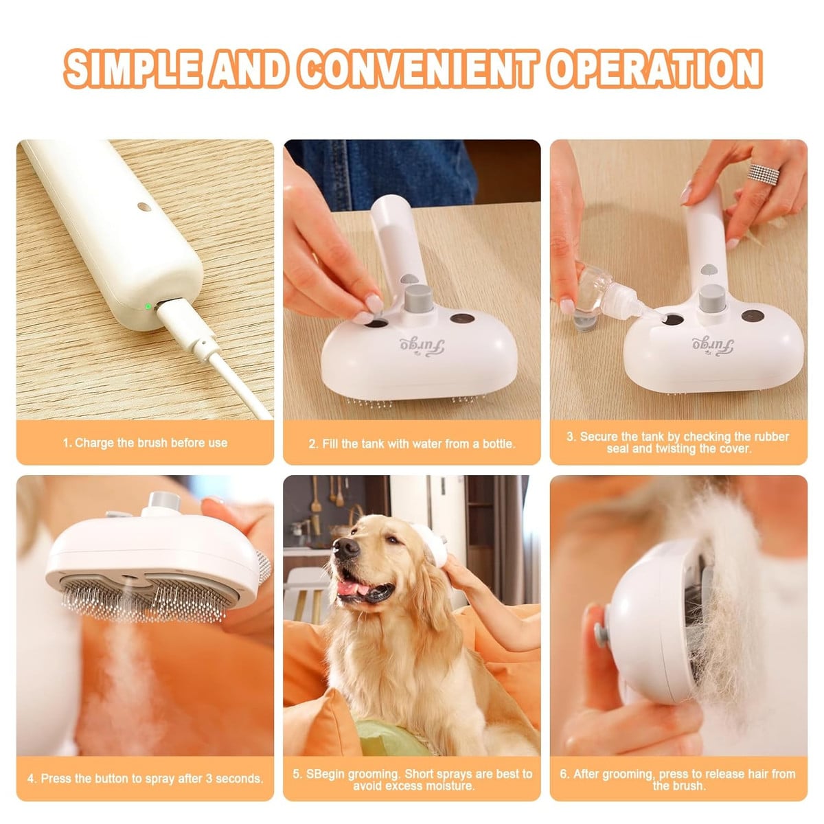 The Ultimate 3-in-1 Pet Grooming Brush