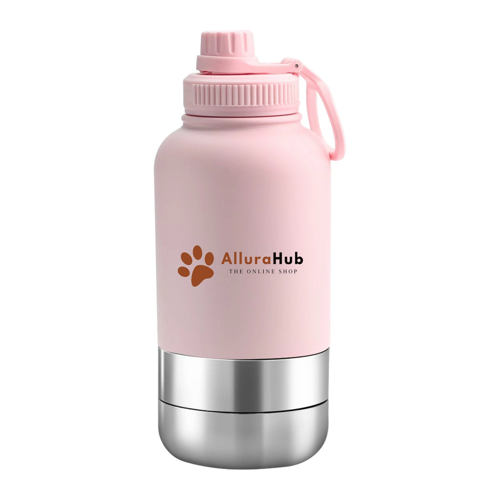 Pet Travel Water Bottle With Bowl