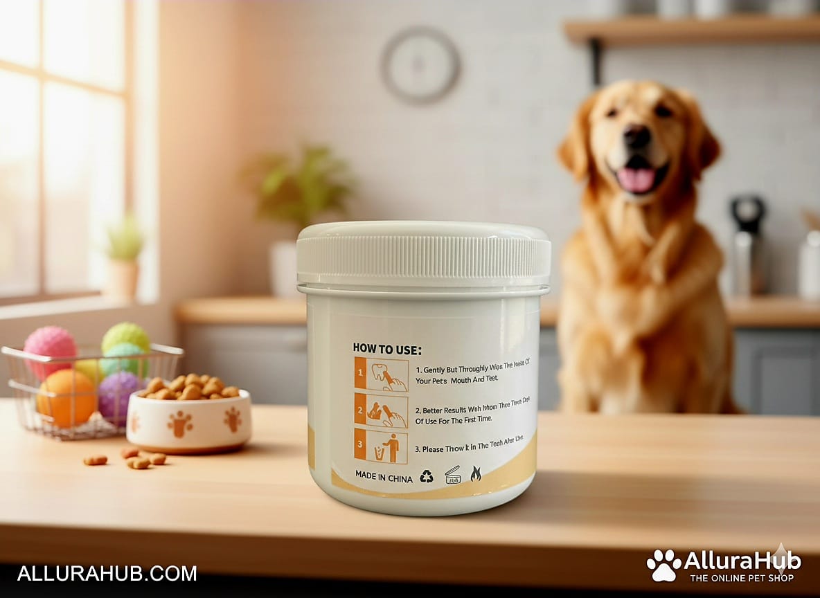 Pet Teeth Cleaning Finger Wipes
